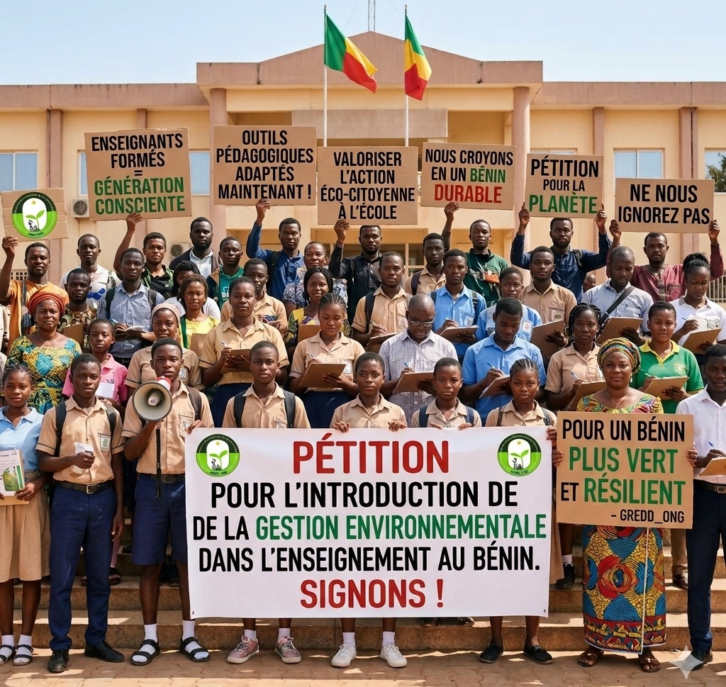 PÉTITION POUR L’INTRODUCTION DE LA GESTION ENVIRONNEMENTALE DANS L’ENSEIGNEMENT PRIMAIRE ET SECONDAIRE AU BÉNIN